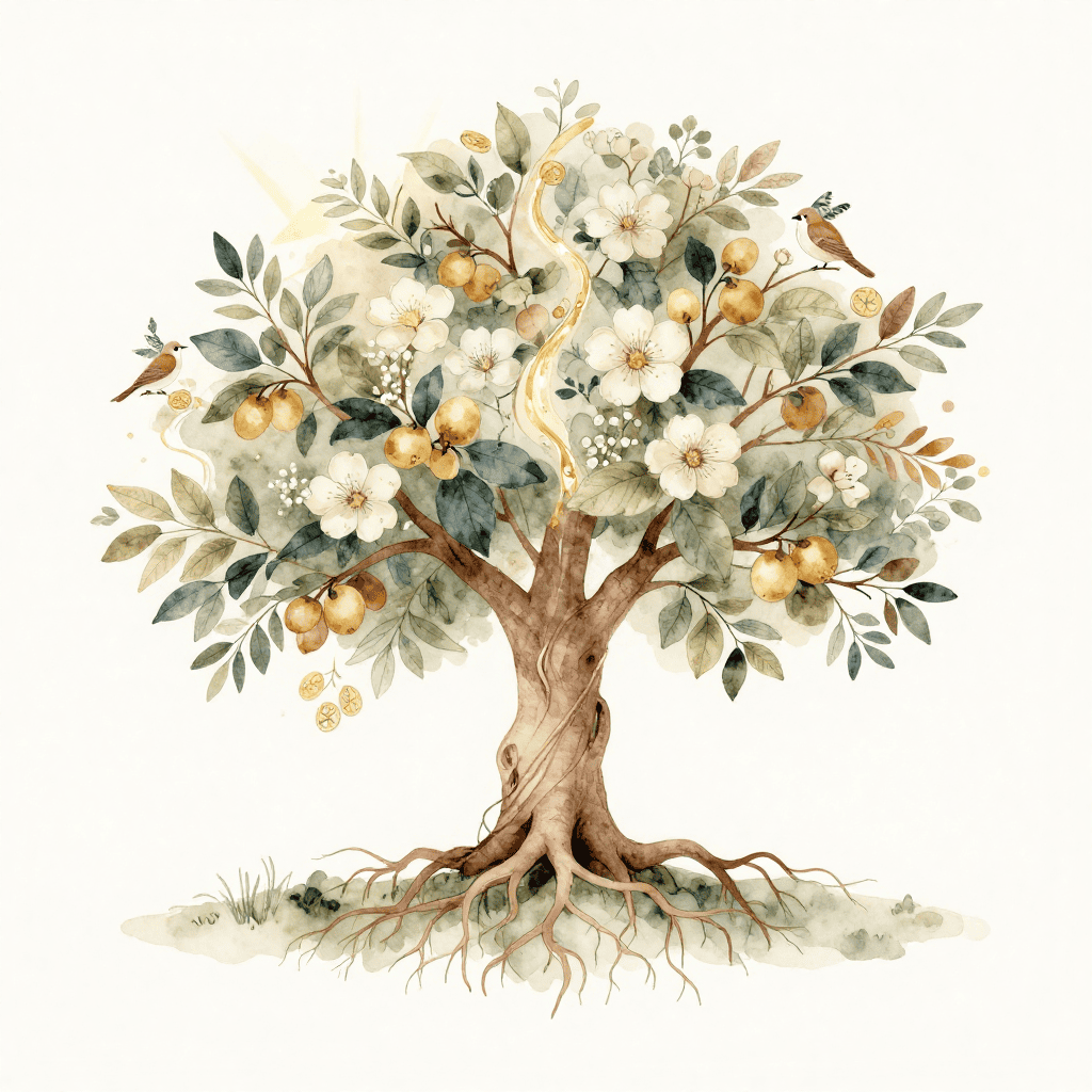 Prosperity & Business Healing Illustration